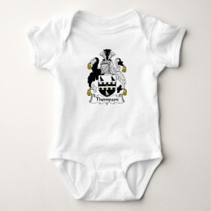 Body Para Bebé Escudo de la familia de Thompson