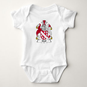 Body Para Bebé Escudo de la familia del cráneo