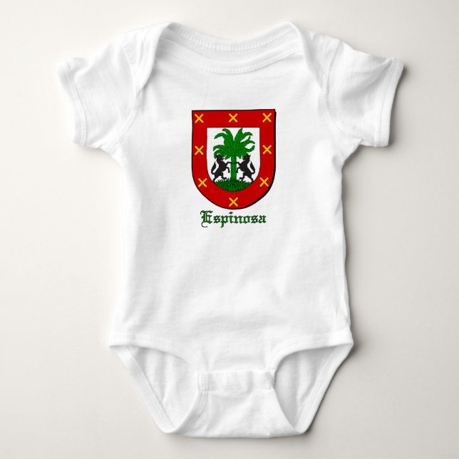 Body Para Bebé Escudo de la familia Espinoza (Anverso)