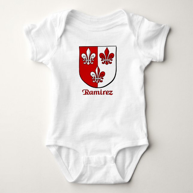 Body Para Bebé Escudo de la familia Ramirez (Anverso)
