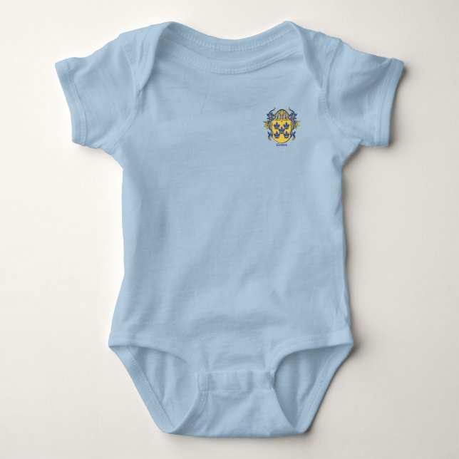 Body Para Bebé Escudo histórico de Gómez con Helm y Mantle (Anverso)