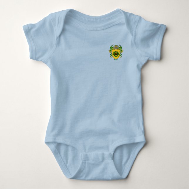 Body Para Bebé Escudo histórico de Mata con Helm y Mantle (Anverso)