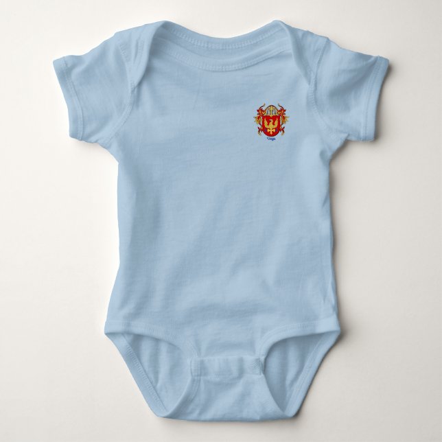 Body Para Bebé Escudo histórico Vega con Helm y Mantle (Anverso)