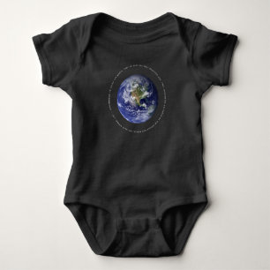 Body Para Bebé Espacio Planeta Tierra - Cristiano Juan 3:16 Relig