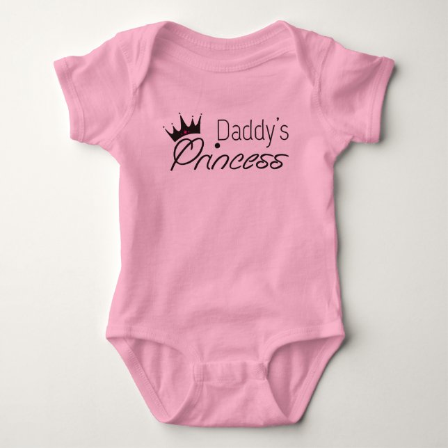 Body Para Bebé Espalda de princesa de papá (Anverso)