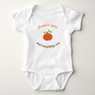 Body Para Bebé Especia Onsie de la calabaza del bebé