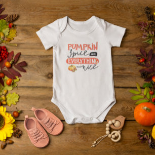 Body Para Bebé Especias de Calabaza y Todo lo Bonito 