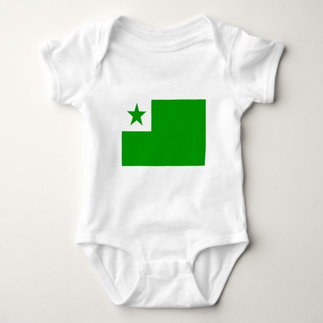 Body Para Bebé Esperanto-Bandera (Anverso)