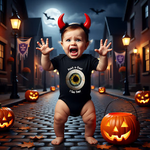 Body Para Bebé Espía de ojos con personalizable espeluznante con