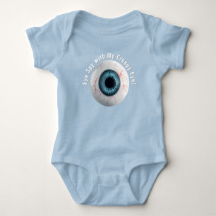 Body Para Bebé Espía espeluznante y personalizable con mi ojo esp