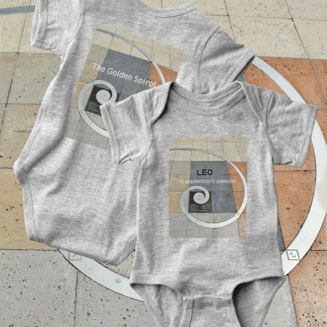 Body Para Bebé Espiral dorada Estéticamente Alegre Personalizado (Subido por el creador)