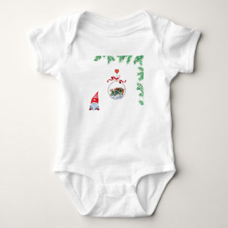 Body Para Bebé espíritu navideño con gnomo
