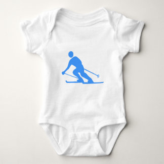 Body Para Bebé Esquí - Azul bebé