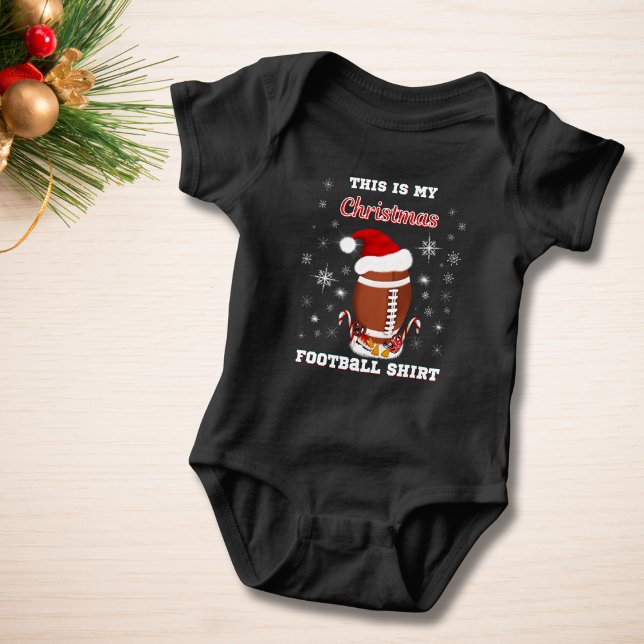 Body Para Bebé Esta es la camiseta de fútbol de mis Navidades con (Subido por el creador)