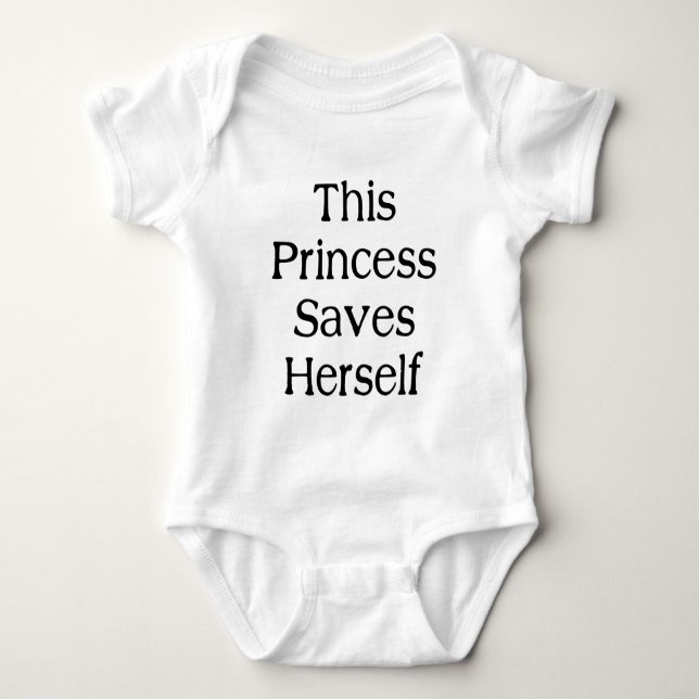 Body Para Bebé Esta princesa ahorra (Anverso)