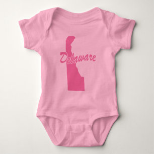 Body Para Bebé Estado De Delaware Forma Traje De Bebé