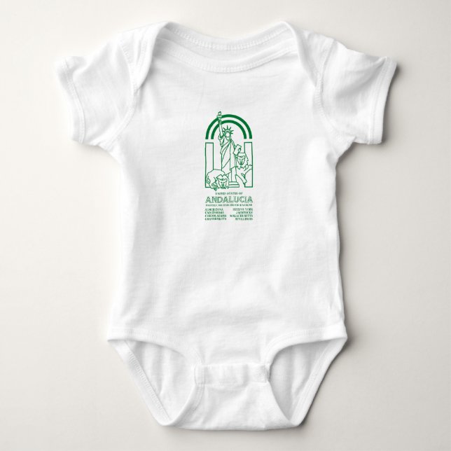 Body Para Bebé Estados Unidos de Andalucía (Anverso)