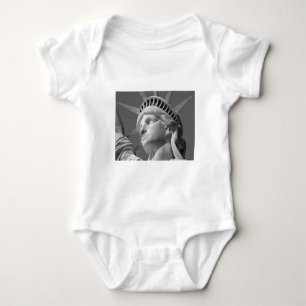 Body Para Bebé Estatua de la libertad en blanco y negro