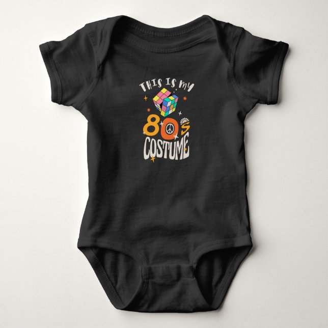 Body Para Bebé Este es mi disfraz de los 80 (Anverso)