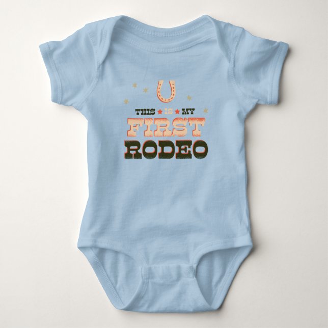 Body Para Bebé Este es mi primer rodeo - camiseta de cumpleaños (Anverso)