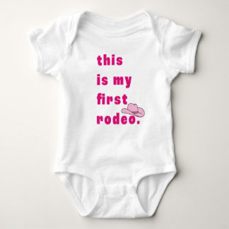 Body Para Bebé Este es mi primer rodeo rosa