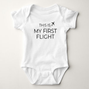 Body Para Bebé "Este es mi primer vuelo" Traje para bebé minimali
