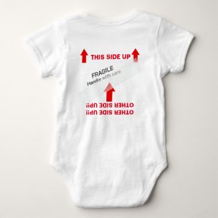 Body Para Bebé "ESTE LADO" Instrucciones para el manejo del bebé,