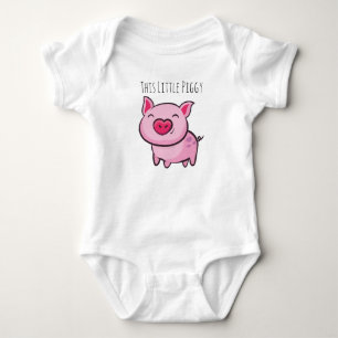 Body Para Bebé Este pequeño dormilón de cerdito