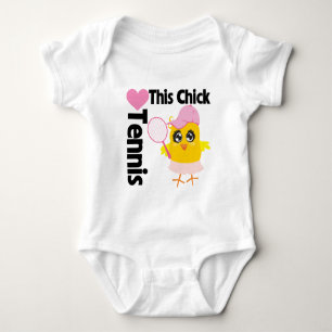 Body Para Bebé Este polluelo ama tenis