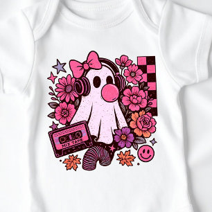 Body Para Bebé Estética de chicle de los 90 Retro Chica Fantasma