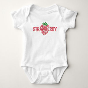 Body Para Bebé Estilo de bebé de fresa lindo