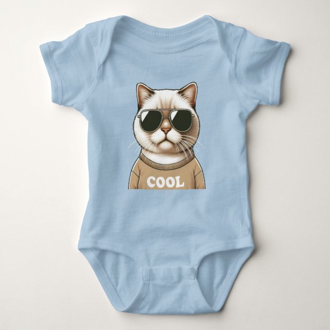 Body Para Bebé Estilo de gato (Anverso)