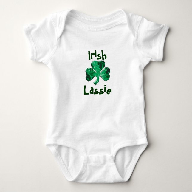 Body Para Bebé Estilo infantil de la camiseta del Lassie irlandés (Anverso)