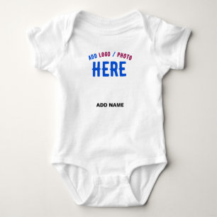 BODY PARA BEBÉ ESTILOSO MODERNO PERSONALIZABLE BLANCO VERIFICADO