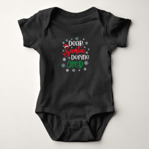 Body Para Bebé Estimado Santa Define buenos Navidades graciosos