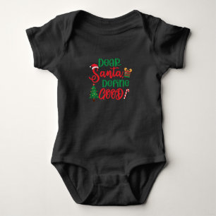 Body Para Bebé Estimado Santa Define buenos Navidades graciosos