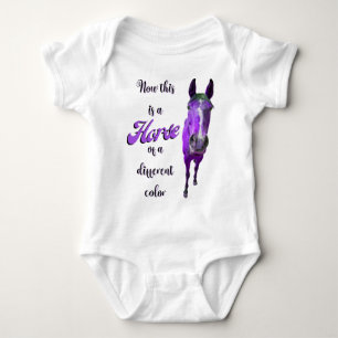 Body Para Bebé Esto Es Un Caballo De Un Color Púrpura Diferente