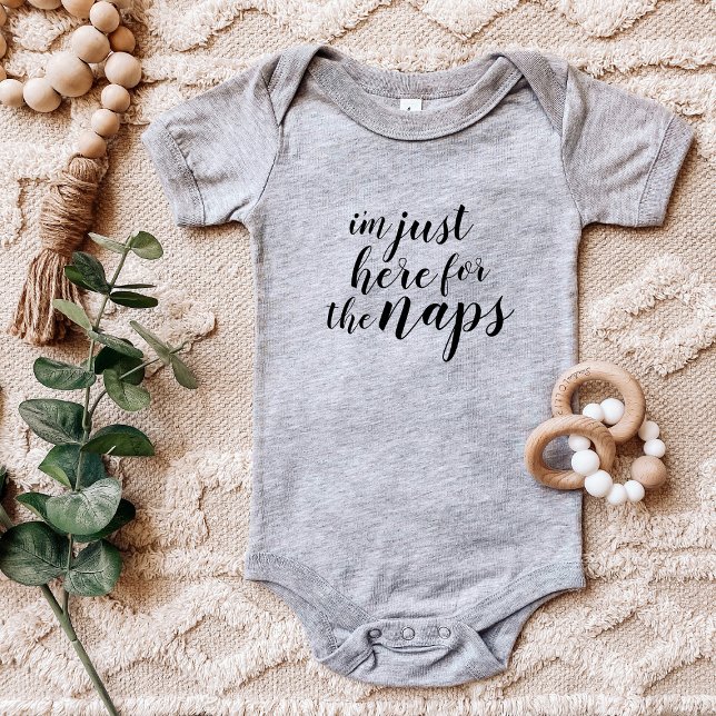 Body Para Bebé Estoy aquí por el Tee de Naps (Subido por el creador)