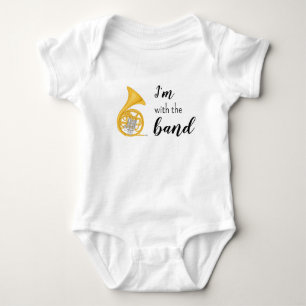 Body Para Bebé Estoy con la Banda Bodysuit de Bebé Corno Francés