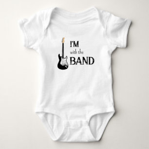 Body Para Bebé Estoy con la Banda Bodysuit de Guitarra Eléctrica