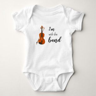 Body Para Bebé Estoy con la Banda Bodysuit para Bebé Violin