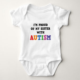 Body Para Bebé Estoy Orgulloso De Mi Hermana Con Autismo