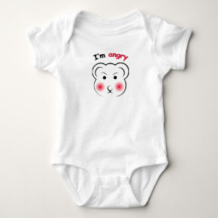 Body Para Bebé Estoy Oso Enojado – Diseño de Ánimo Minimalista Li