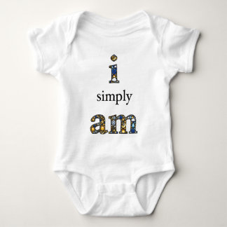 Body Para Bebé Estoy simplemente en la parte posterior delantera,