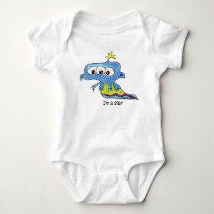 Body Para Bebé estrella alienígena del personalizado