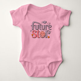Body Para Bebé Estrella Futura - Huellas de bebé recortadas