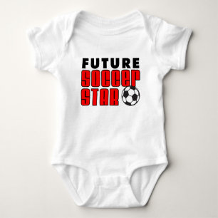 Body Para Bebé Estrella futurista de fútbol