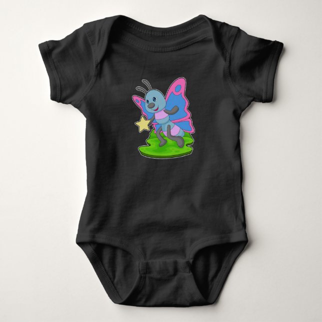 Body Para Bebé Estrella mariposa (Anverso)