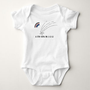 Body Para Bebé Estrella nacida el Twosday 2-22-2022 Baby Bodysuit