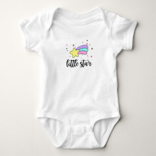 Body Para Bebé Estrella pequeña del arcoiris